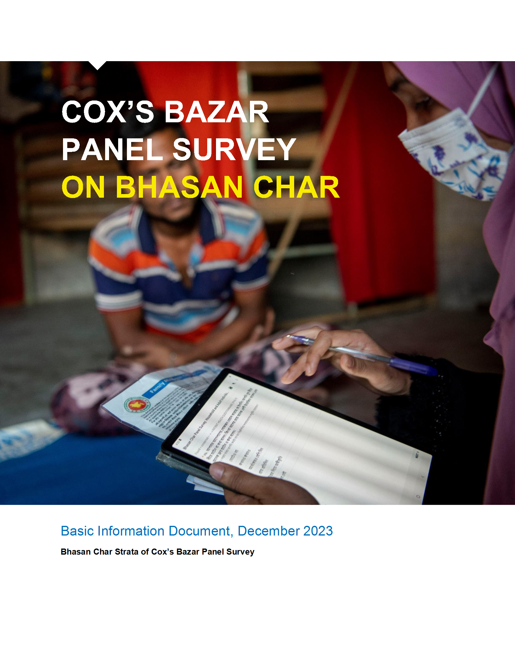 Image for Coxs Bazar Panel Survey on Bhasan Char Baseline dataset