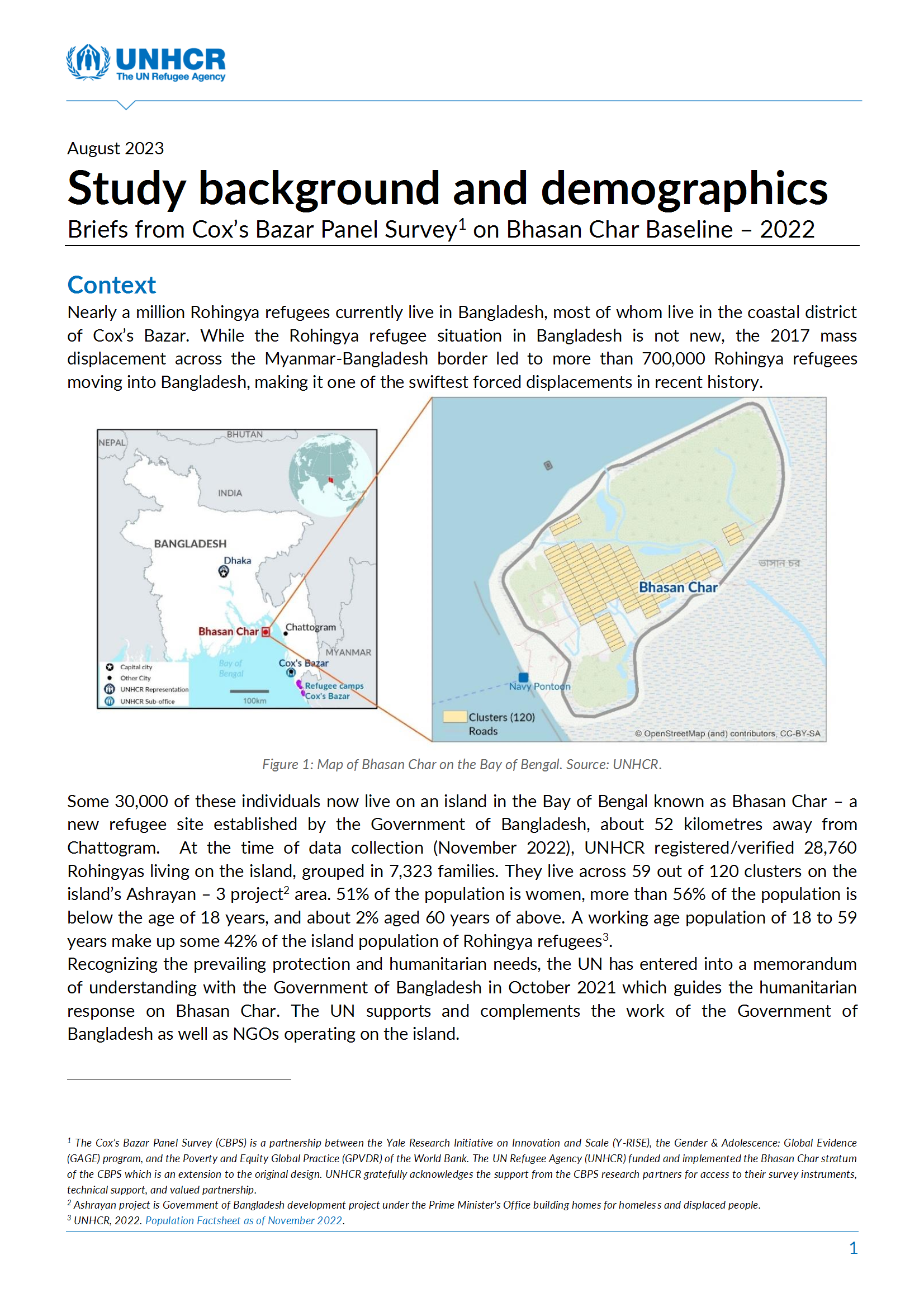 Image for Coxs Bazar Panel Survey on Bhasan Char Baseline: Study Background and Demographics